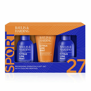 Baylis & harding סט מתנה לטיפוח גוף ליים ונענע 3 חלקים