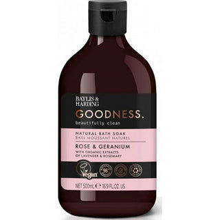 Baylis & Harding Goodness bagnoschiuma rosa e geranio 500 ml