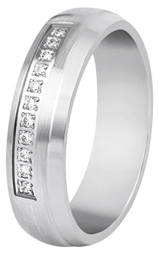 Beneto Exclusive Fede Nuziale Da Donna In Acciaio Spd03 - Circuito: 53 Mm