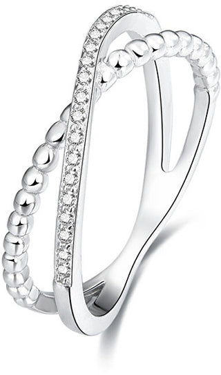 Beneto Doppio Anello In Argento Agg145 - Circuito: 56 Mm