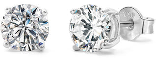 Beneto Prachtige oorstekers met AGUP glitter zirkonia - Diameter: 0,4 cm