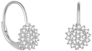 Beneto Hermosos aretes de plata con circonitas brillantes AGUC2265