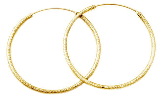 Beneto Роскошные позолоченные серьги из серебра AGUC1240 /N-GOLD - Диаметр: 4,5 см