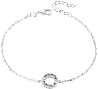 Beneto Moderne armband IN zilver met zirkonia AGB581/21