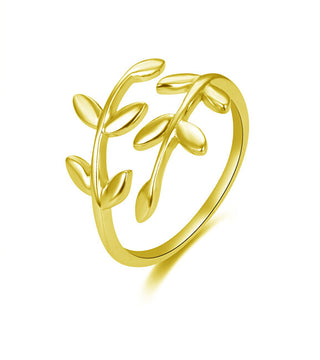 Beneto Open vergulde ring met origineel ontwerp AGG468-G