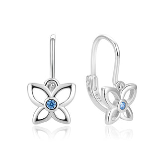 Beneto Encantadores pendientes de mariposas de plata para niña AGUC2582DL
