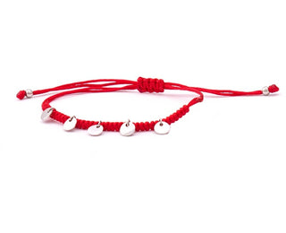 Beneto exclusive Kabbalah Red Rope náramek s přívěsky AGB556