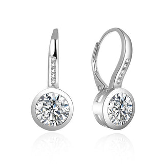 Beneto Silverörhängen med zirconia AGUC1837