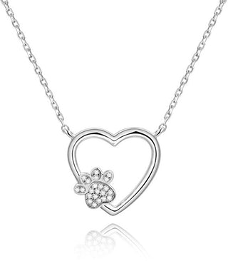 Beneto Love to Pet Zilveren Ketting AGS702 (Ketting, Hanger) - Lengte: 48 cm