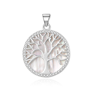 Beneto Pendente in argento con madreperla Tree of Life TAGH175