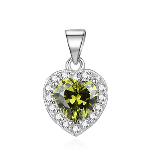 Beneto Ciondolo cuore glitter in argento AGH269