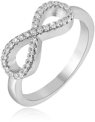 Beneto Серебряное кольцо Infinity AGG208 - Цепь: 54 мм