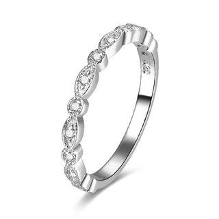 Beneto Silver ring with zirconia AGG167 - Circuit: 50 mm