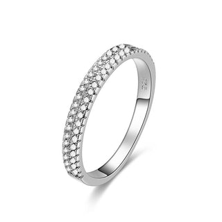 Beneto Silverring med zirconia AGG337 - Krets: 60 mm