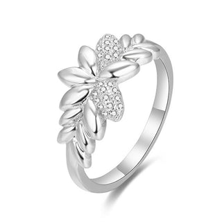 Beneto Zilveren ring met zirkonia AGG347 - Schakeling: 58 mm