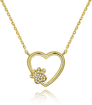 Beneto Gouden ketting Liefde voor een HUISDIER AGS702 / 48