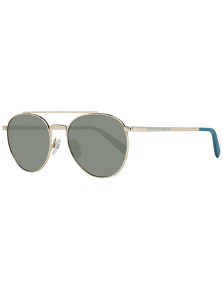 Benetton United Colors of Benetton Oval gold unisex sunglasses 