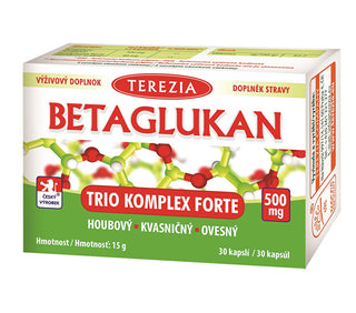 Terezia company Betaglucan Trio Complex Forte 500 mg 30 capsules