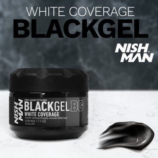 Nishman Black Gel White Coverage 300 ml — Gel capelli