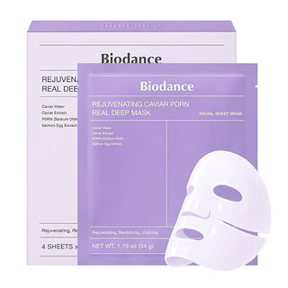 Biodance Rejuvenating Caviar PDRN Real Deep Mask set maschere viso 4 x 34 g