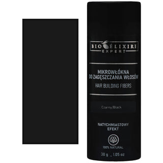 Microfibre di cotone Bioelixire per l'infoltimento dei capelli, diversi colori 30 g Nero