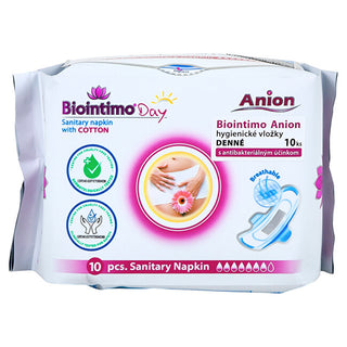 Biointimo Anion daily sanitary pads con wings 10 pezzi