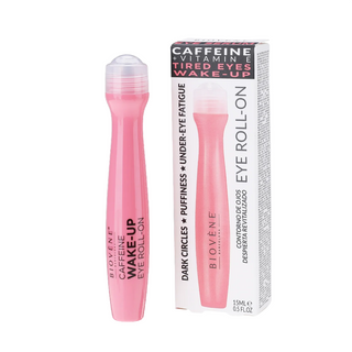 Biovene Caffeina + Vitamina E Risveglio Occhi Stanchi, Idratante, Roll-On Occhi, 15 ml