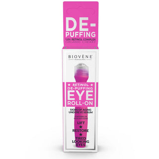 Biovene De-puffing al retinolo, De-puffing, Roll-On per gli occhi, 15 ml