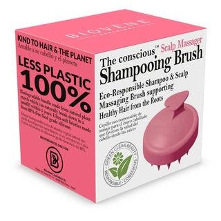 Biovene La spazzola per shampoo cosciente, spazzola per il cuoio capelluto, rosa
