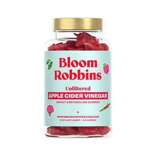 Bloom robbins Digestive Vitamins Unfiltered Apple Cider Vinegar 60 Gummies