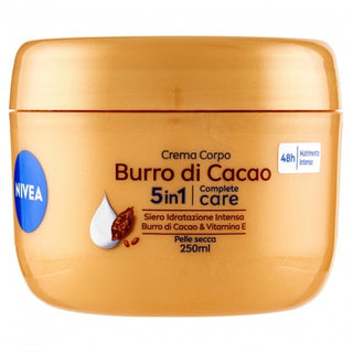 Nivea Body Crema Corpo Burro Di Cacao Pelle Secca Vaso 250 Ml