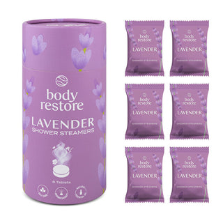 Body restore Set of aromatic tablets per the shower Lavender Shower Steamers 6 pcs