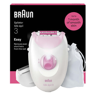 Braun Silk-épil 3 3-033 Pink Corded Epilator