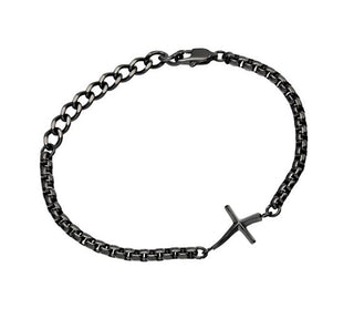 Breil Chain Bracelet with Cross for Men Bx Tj3641 