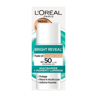 L Oreal Paris Bright Reveal Fluidum Spf50 Rozjasňující Tónovaný - Střední 50 Ml 