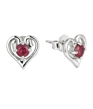 Kalace Delicate silver Orecchini con rubies ME05096C