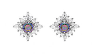 Kalace Dazzling silver Orecchini con topaz Mystic Stone SED0369B