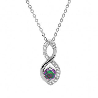 Kalace Charming silver Collana con topaz Mystic Stone SP08340 (chain, Ciondolo)