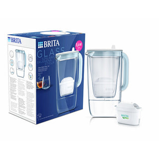 Brita Glass filter jug 2.5 l - Light blue