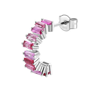 Brosway Funkelnde einzelne Ohrringe Fancy Vibrant Pink FVP09