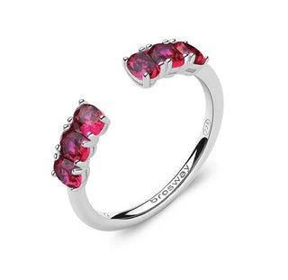 Brosway Anello Aperto Scintillante Fancy Passion Ruby Fpr11 - Circuito: 52 Mm