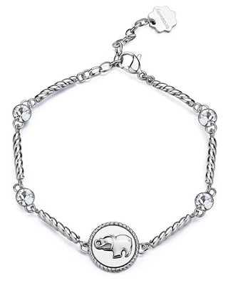 Brosway Pulsera de acero para mujer con cristales Chakra del Elefante BHKB157