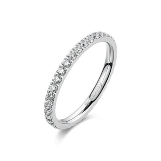 Brosway da donna in acciaio Anello con zirconi bianchi Desideri BEIA005 - Circonferenza: 54 mm