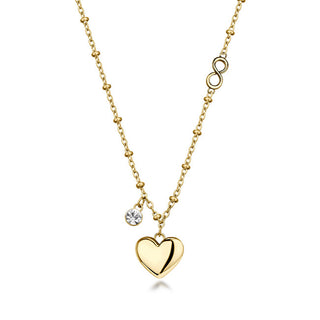 Brosway Chakra collana placcata oro da donna Heart and Infinity BHKLE04