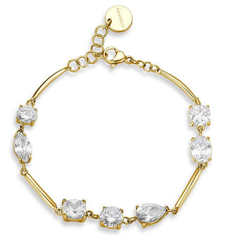 Brosway Affinity BFF185 guldbelagt Cubic Zirconia armbånd til kvinder