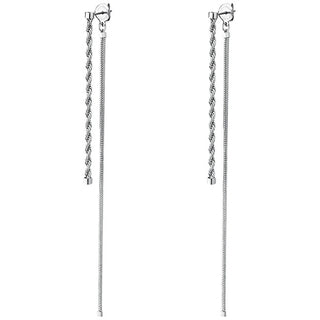 Brosway Essential BNL08 2 w 1 długie kolczyki ze stali - Długość: 6 cm
