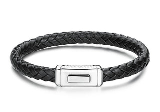 Brosway Logan BOA11 Elegant läderarmband för män - Längd: 19,5 cm