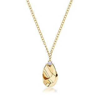 Brosway Elegant gold-plated Collana with crystal Bloom BOM02