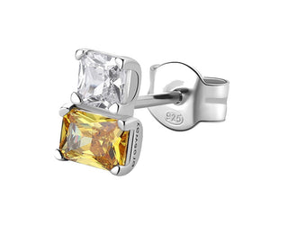 Brosway Elegantes pendientes individuales de plata Fancy Energy Yellow FEY07