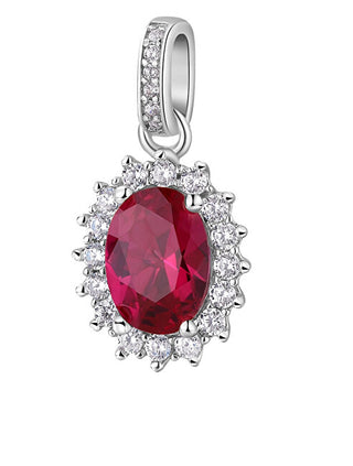 Brosway Elegante colgante de plata con rubí Fancy Passion FPR13